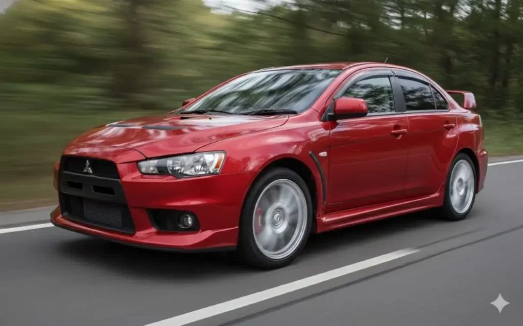Mitsubishi Evolution GSR front view