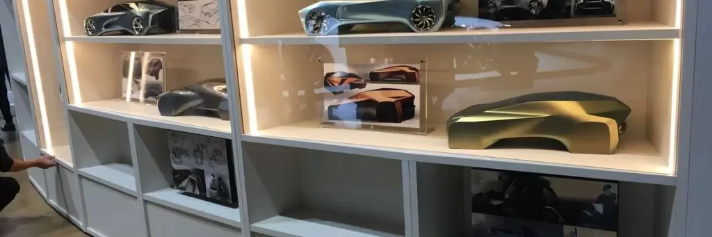 car model replica showcase