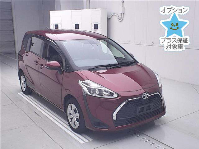 toyota sienta wine-red 2019 front view